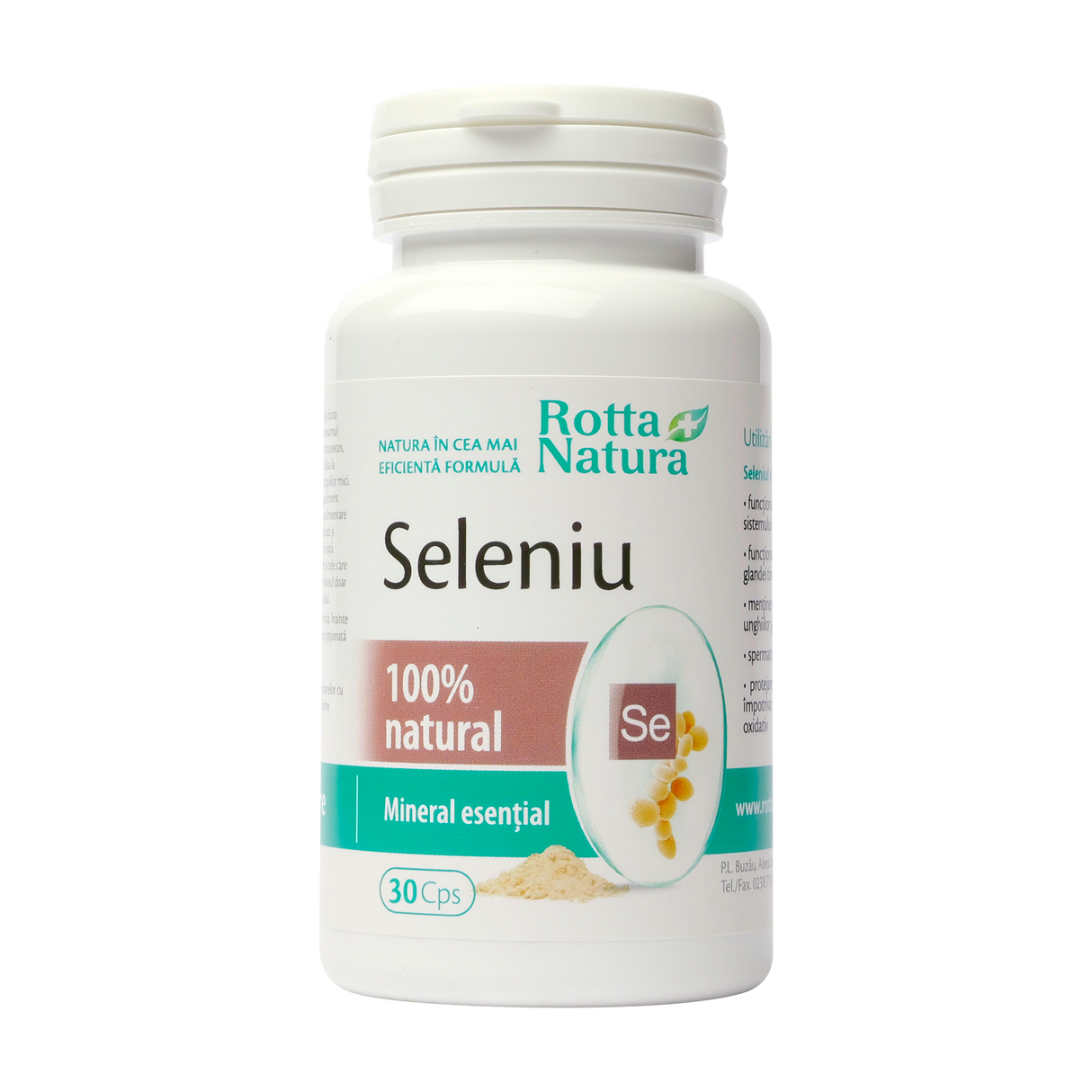 Seleniu natural 30 capsule