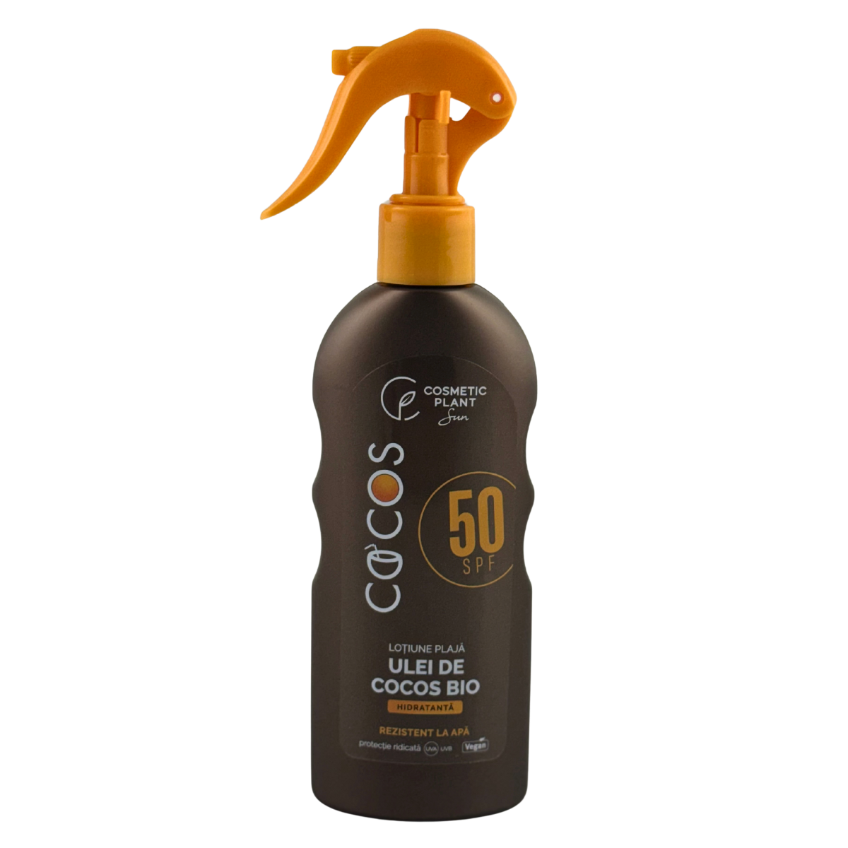 Lotiune plaja SPF 50 cu ulei de cocos 200 ml