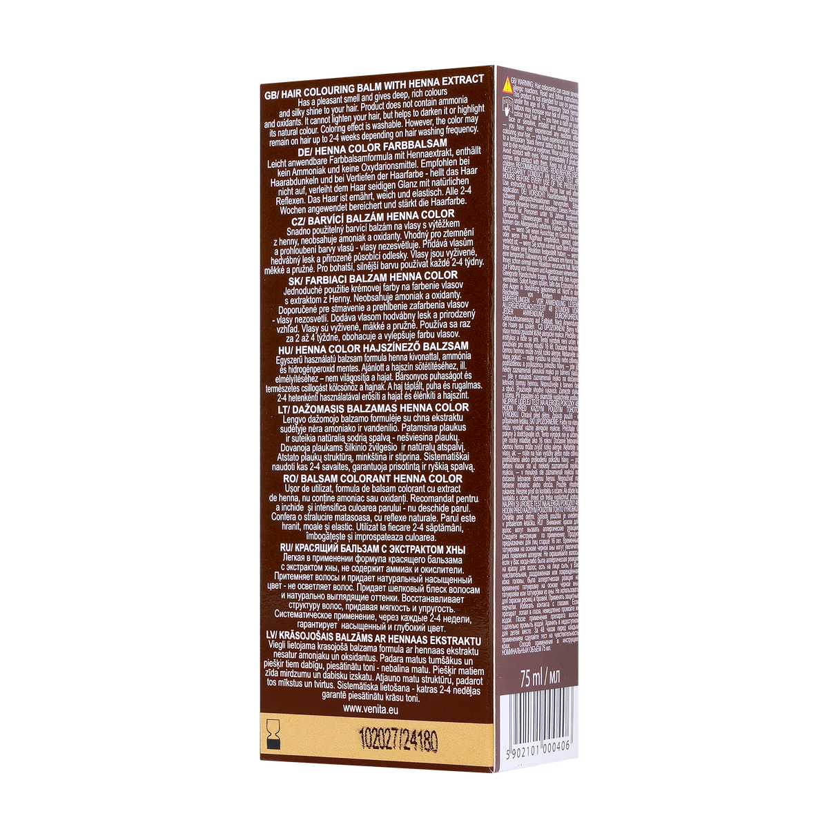 Balsam colorant par henna sonia nr.114 - saten auriu 75 g