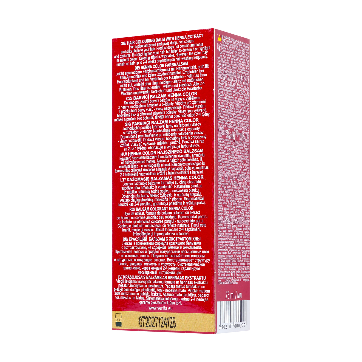 Balsam colorant par henna sonia nr.10 - rosu rodie 75 g