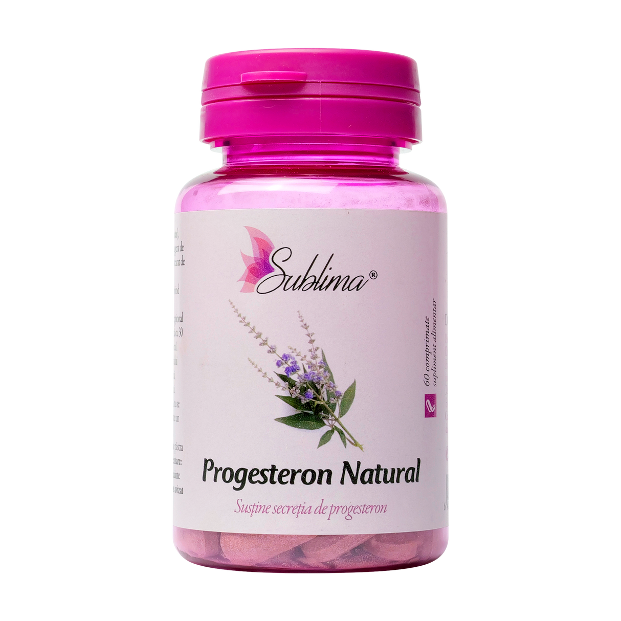 Progesteron natural sublima 60 comprimate