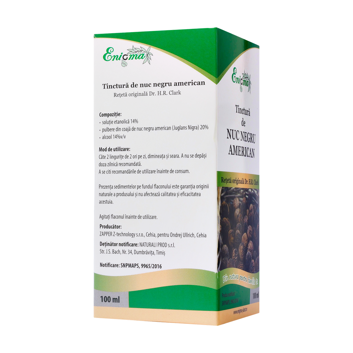 Tinctura nuc negu american 100 ml
