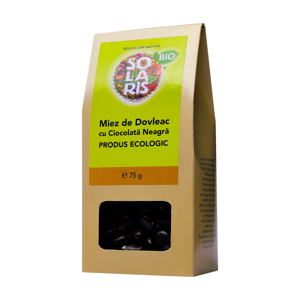 Miez dovleac cu ciocolata neagra 75 g