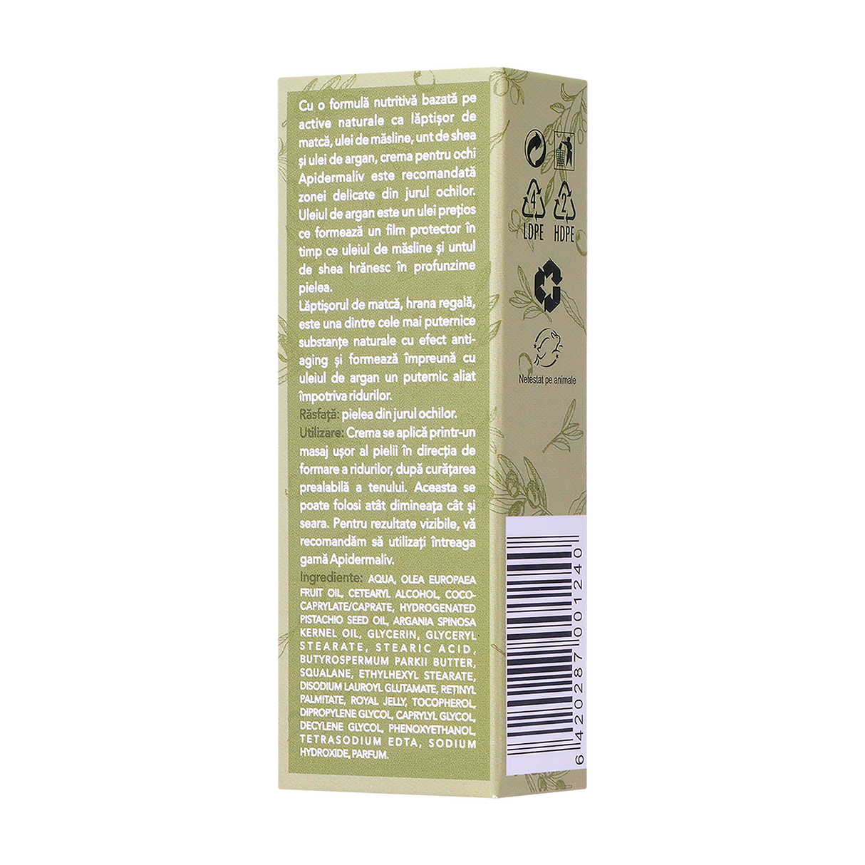 Apidermaliv crema de ochi 10 ml