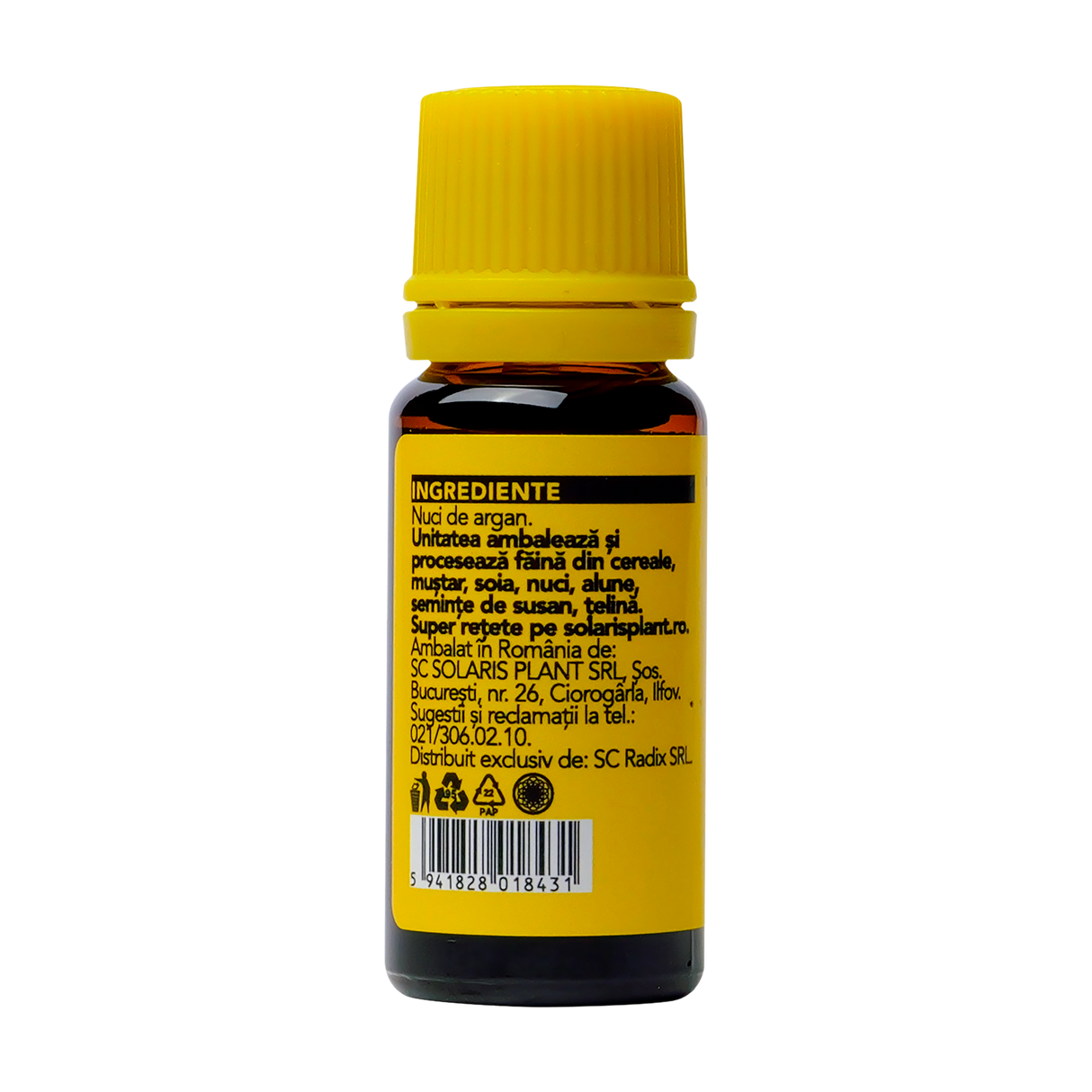 Ulei argan presat la rece 10ml Solaris