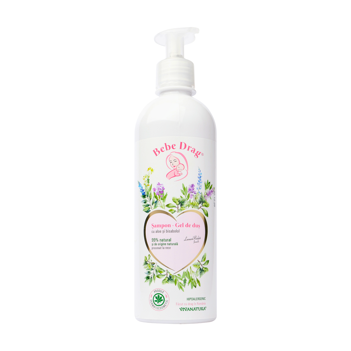 Sampon si gel de dus Bebe Drag cu aloe si bisabolol 500 ml
