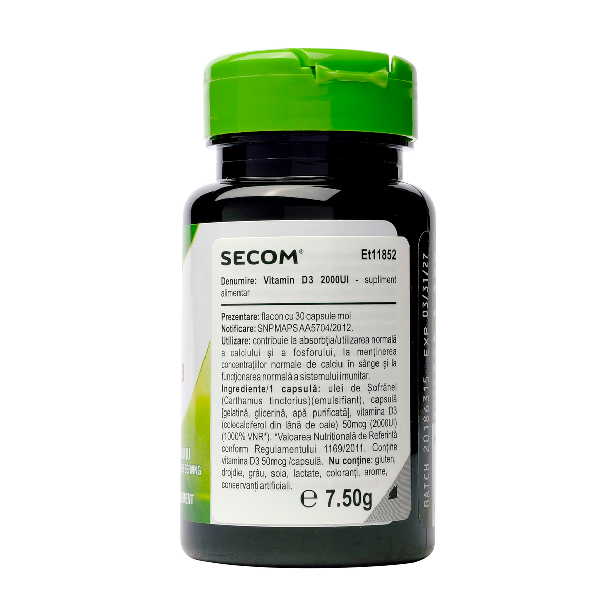 Vitamin D3 2000ui 30 capsule