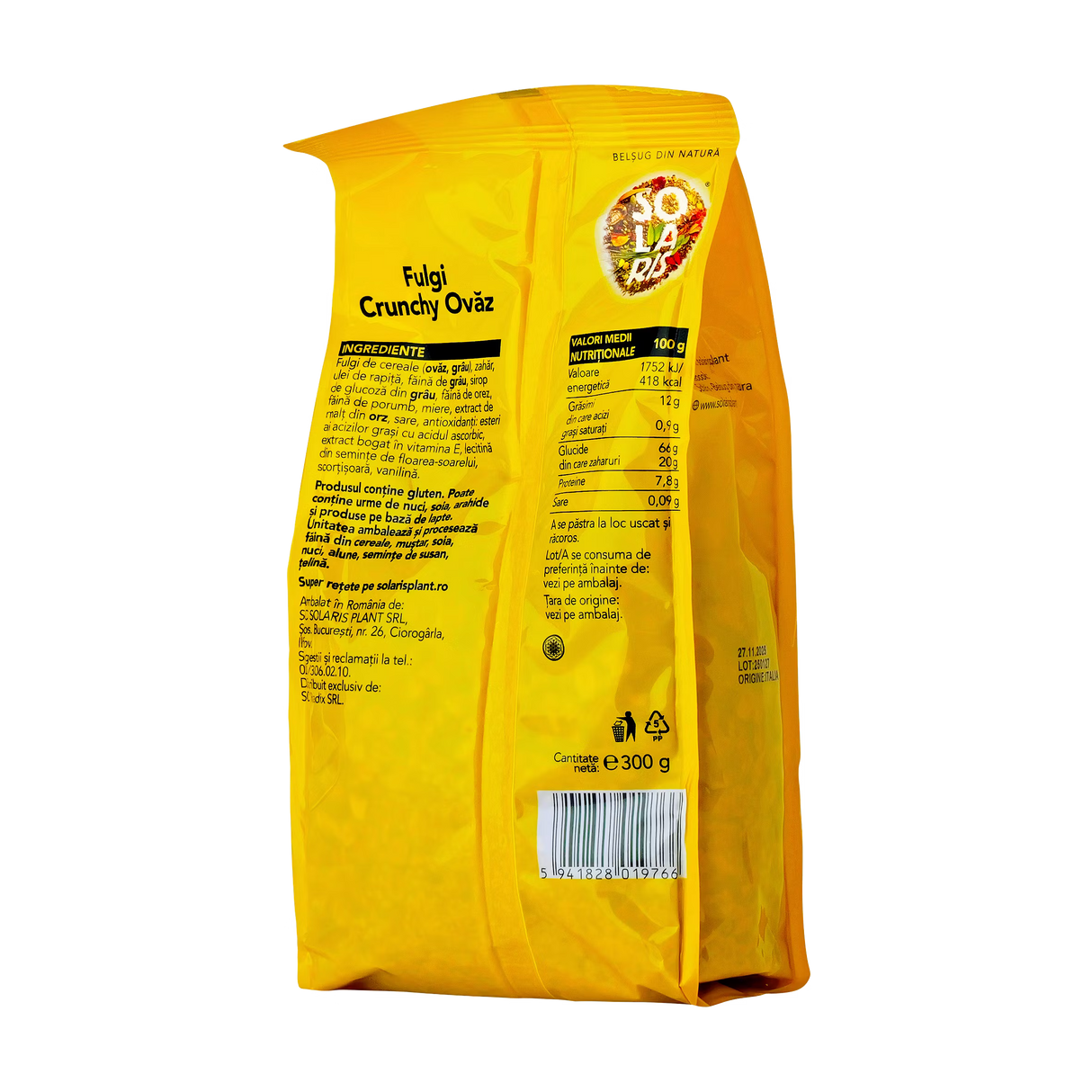 Fulgi crunchy ovaz 300 g