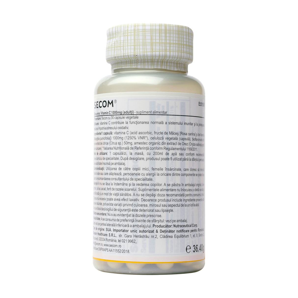 Vitamin C 1000mg 30 capsule