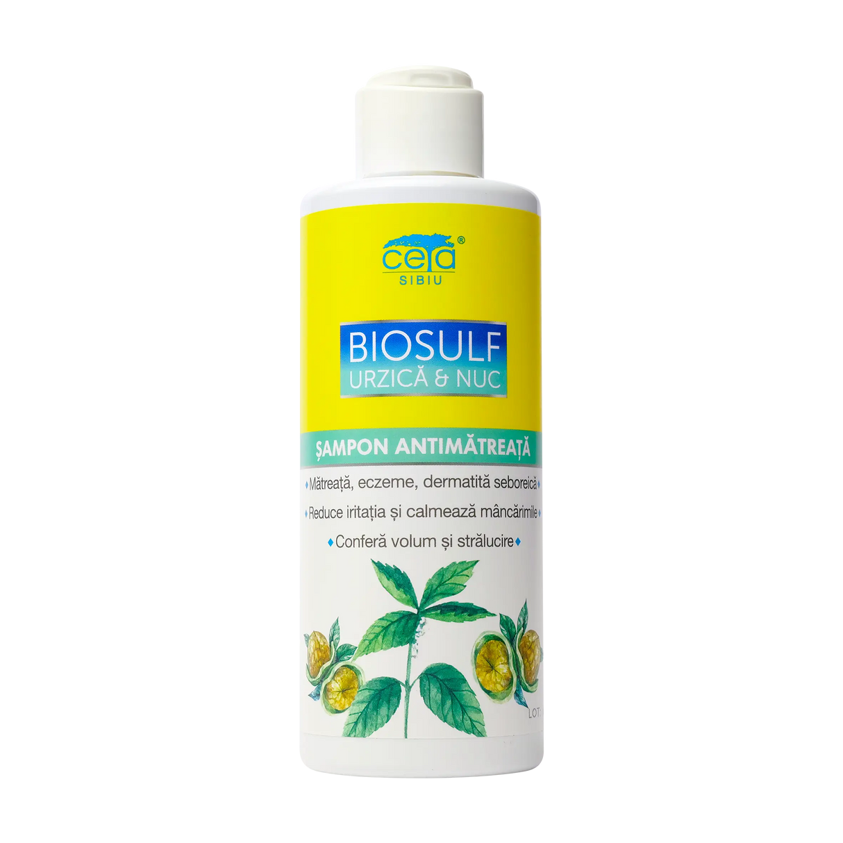 Sampon biosulf, urzica si nuc 200 ml