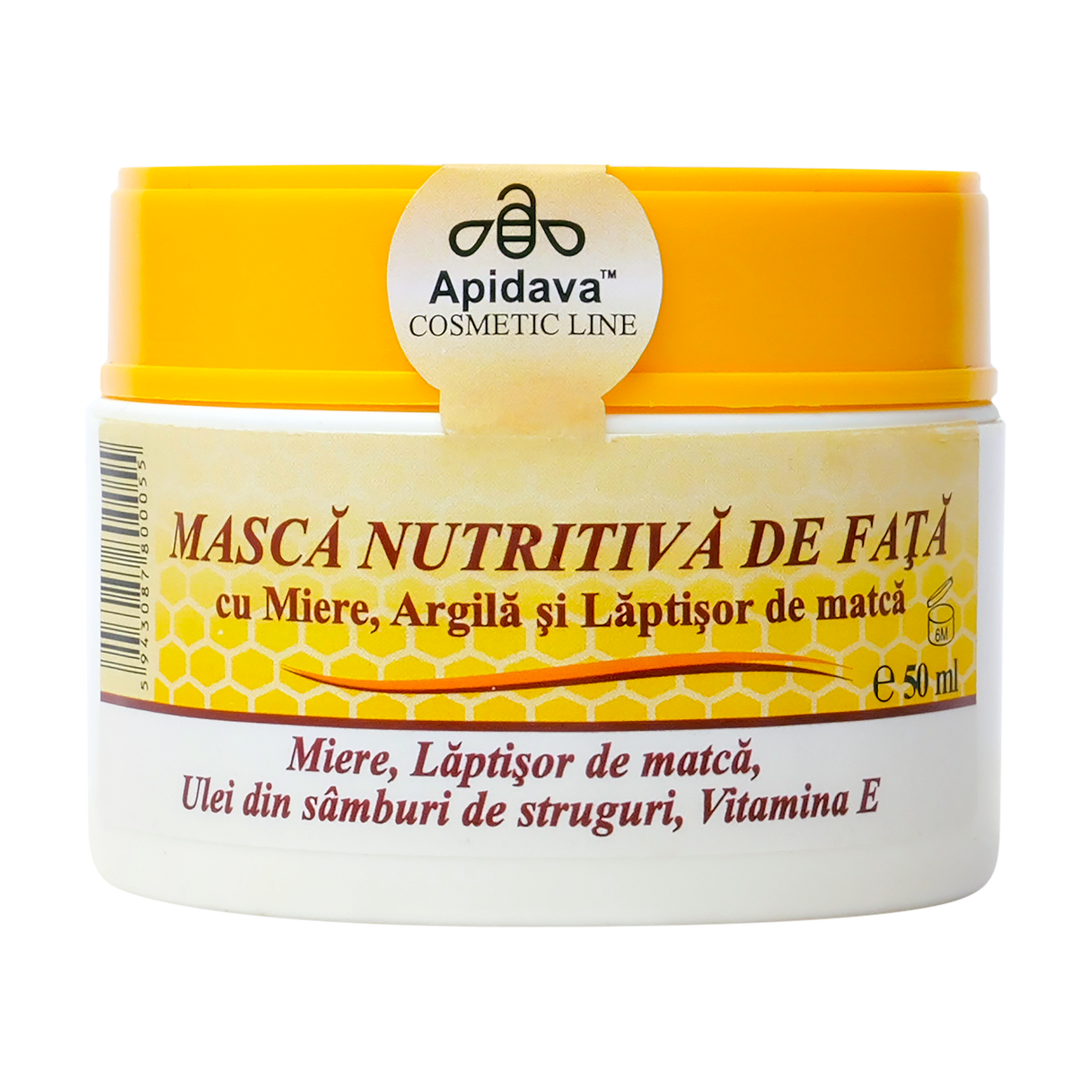 Masca Cleopatra cu miere, argila, laptisor de matca si Vitamina E 50 ml