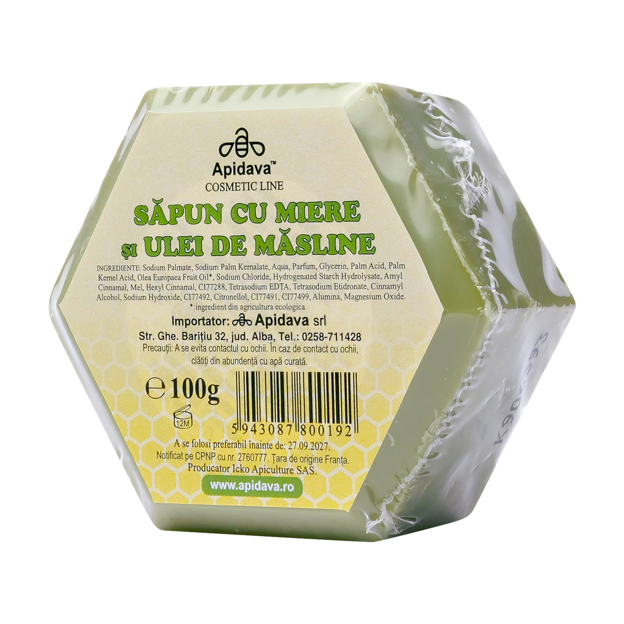 Sapun vegetal hexagonal cu masline 100 g