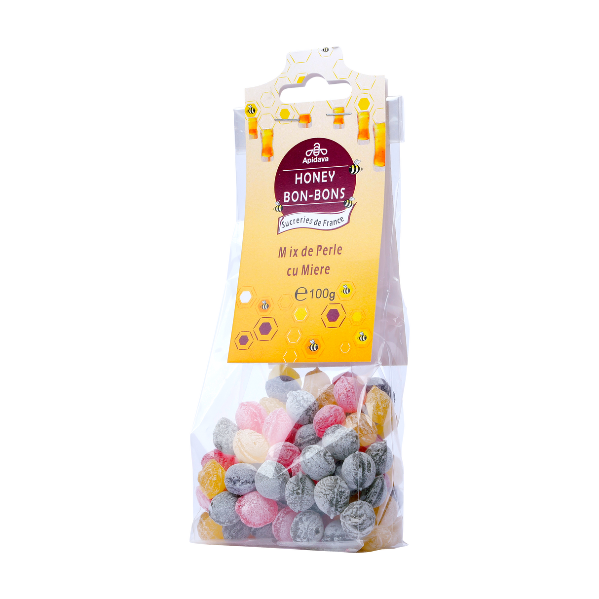 Bomboane perle mix cu miere 100 g