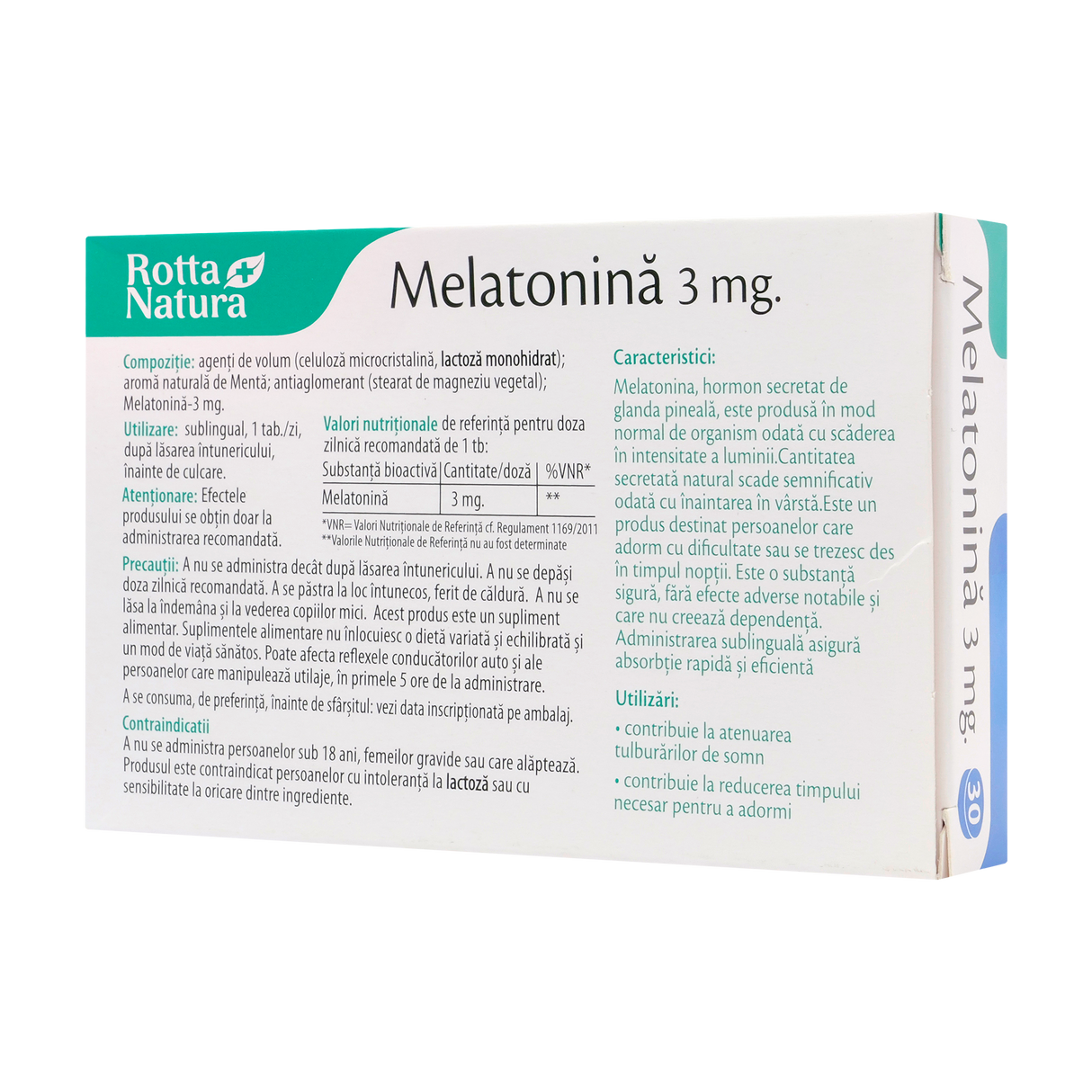Melatonina 3mg 30 tablete