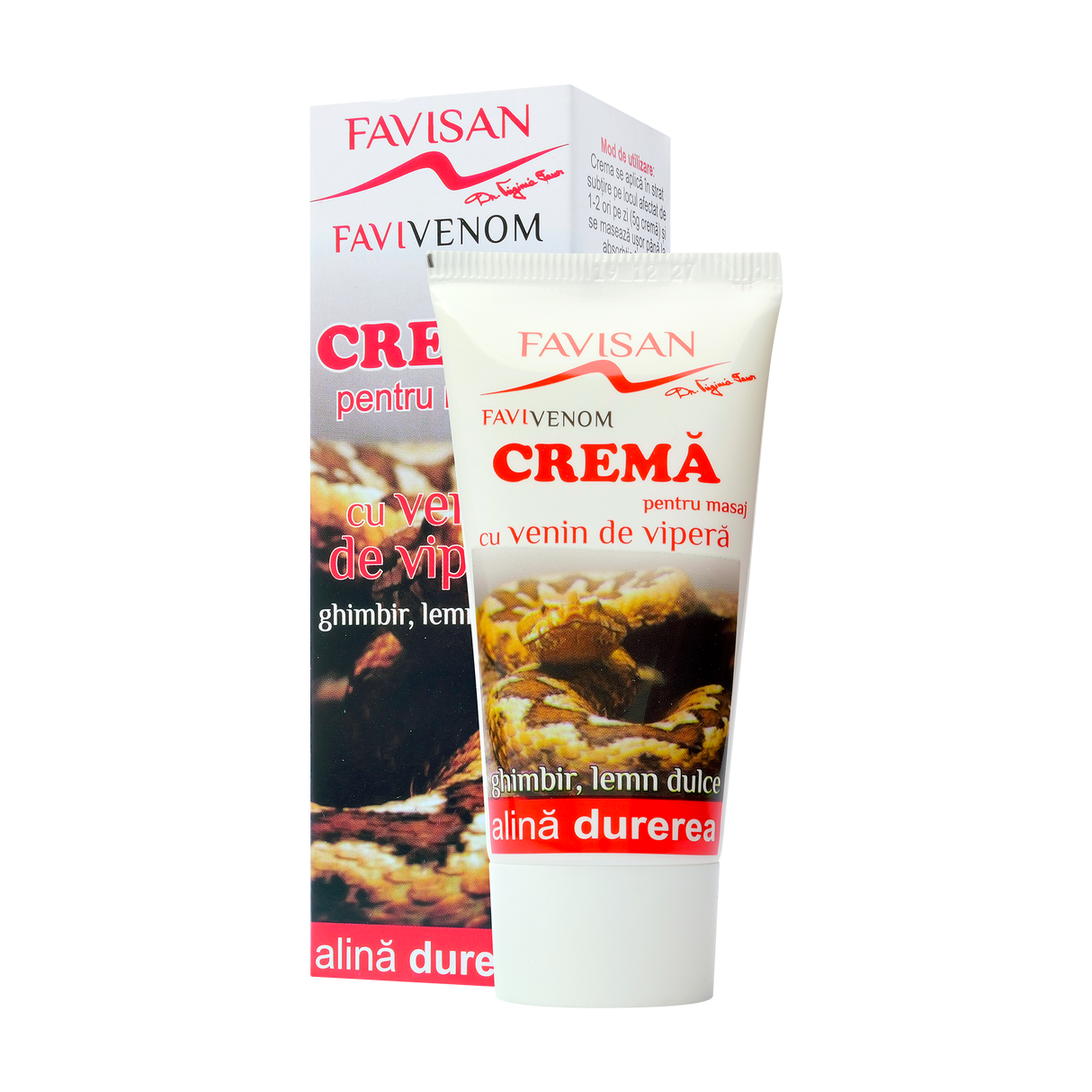 Crema pentru masaj cu venin de vipera Favivenom 50 ml
