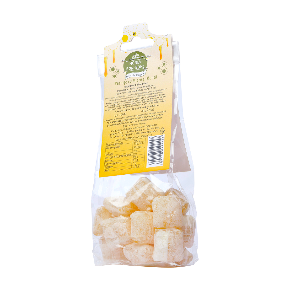 Bomboane pernite cu menta 100 g