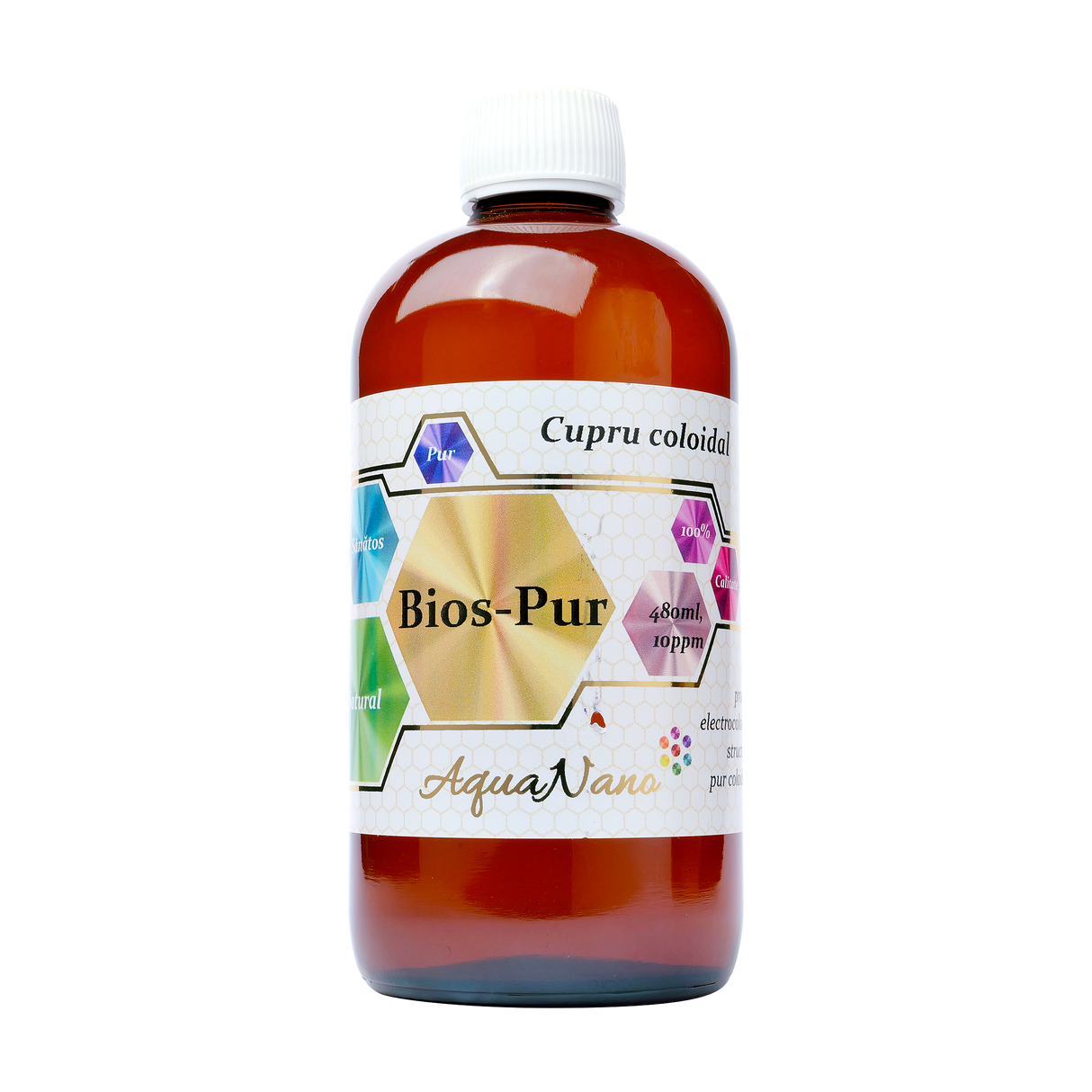 Cupru coloidal bios - pur 10ppm 480 ml