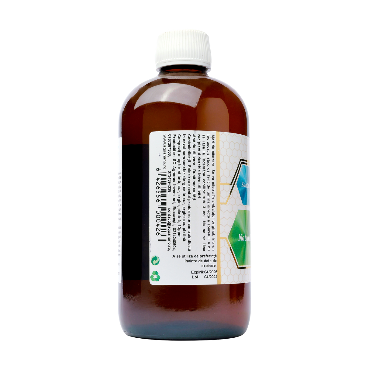 Elixir aquanano argint, platina si aur 480 ml