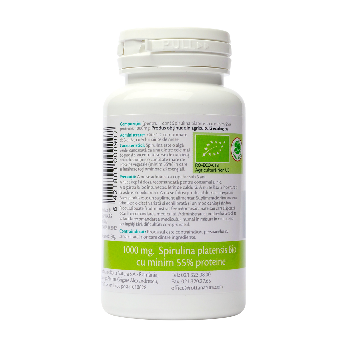 Spirulina 1000mg 30 comprimate