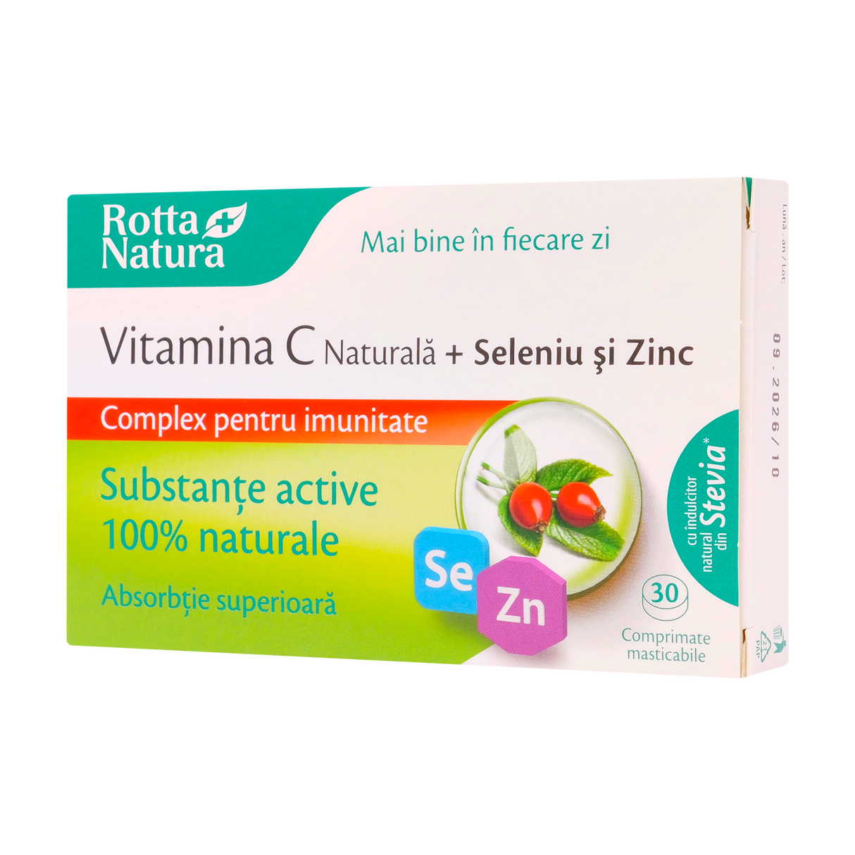 Vitamina C naturala, seleniu si zinc 30 comprimate