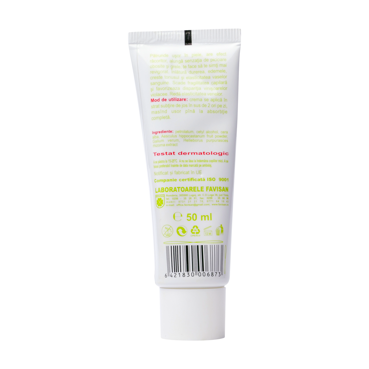Unguent cu castan, sanziene, spanz Favivein 50 ml