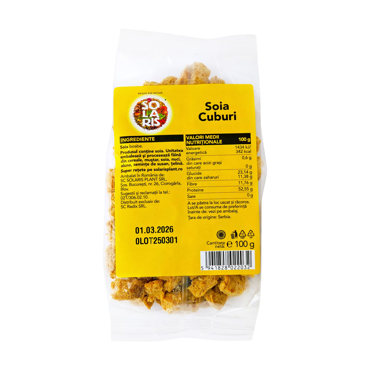 Soia cuburi 100 g - imagine 3