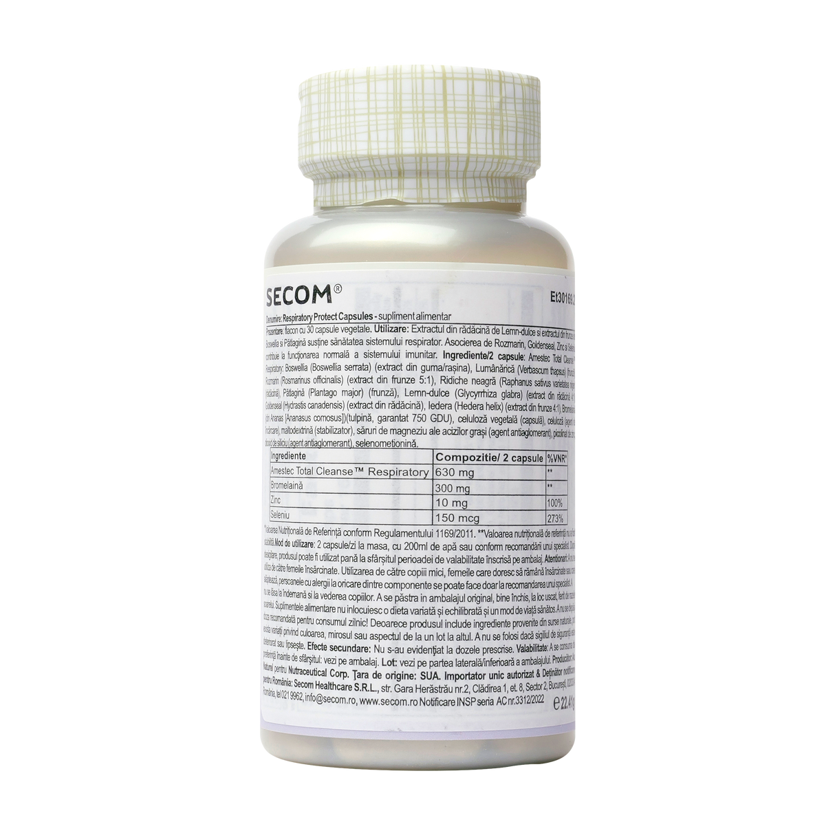 Respiratory protect 30 capsule