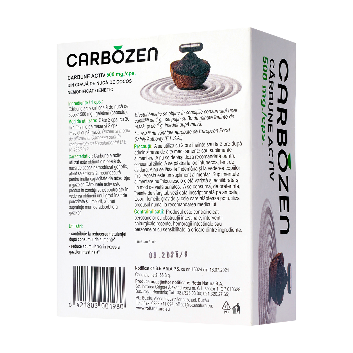 Carbozen 500mg 90 capsule