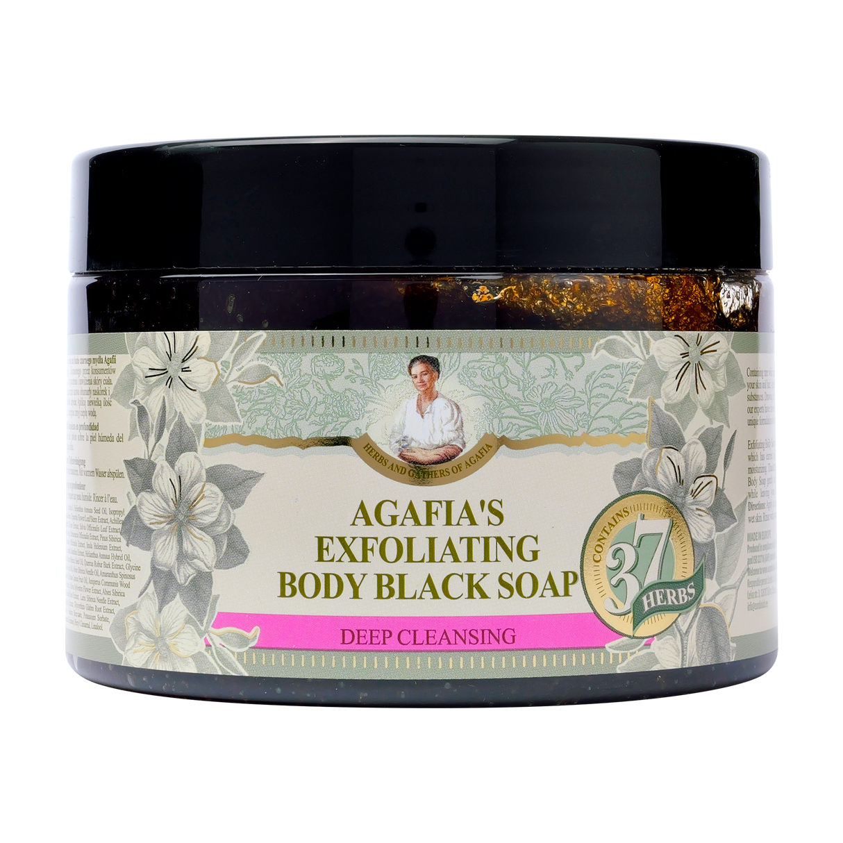 Sapun negu exfoliant pentru corp Bunica Agafia 300 ml