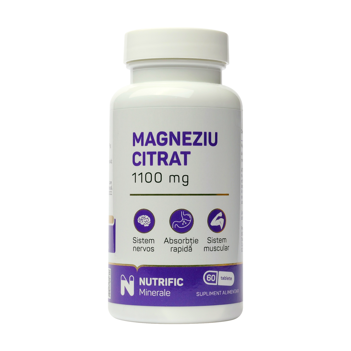 Magneziu citrat 375mg 60 tablete