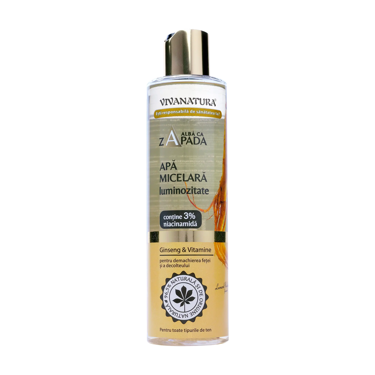 Apa micelara luminozitate ginseng & vitamine 250 ml
