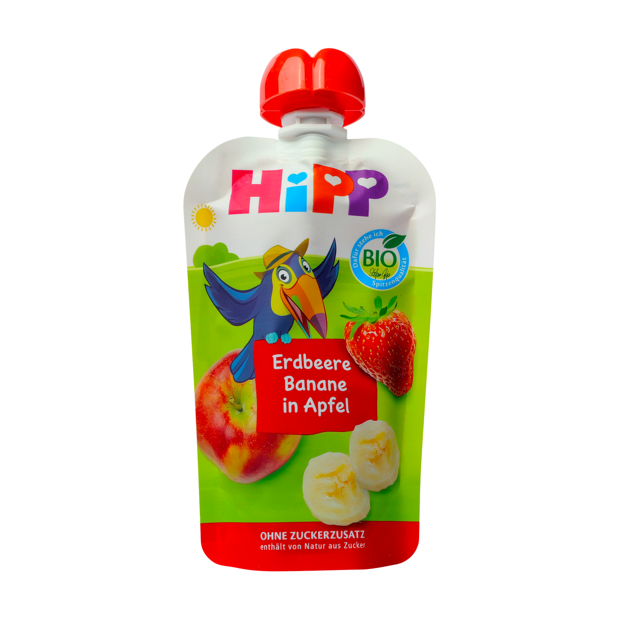 Piure de fructe Hippis mar-capsuni-banana 100 g