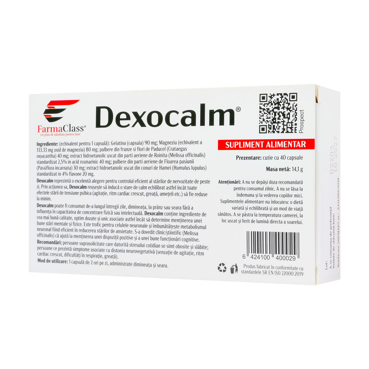 Dexocalm 40 capsule
