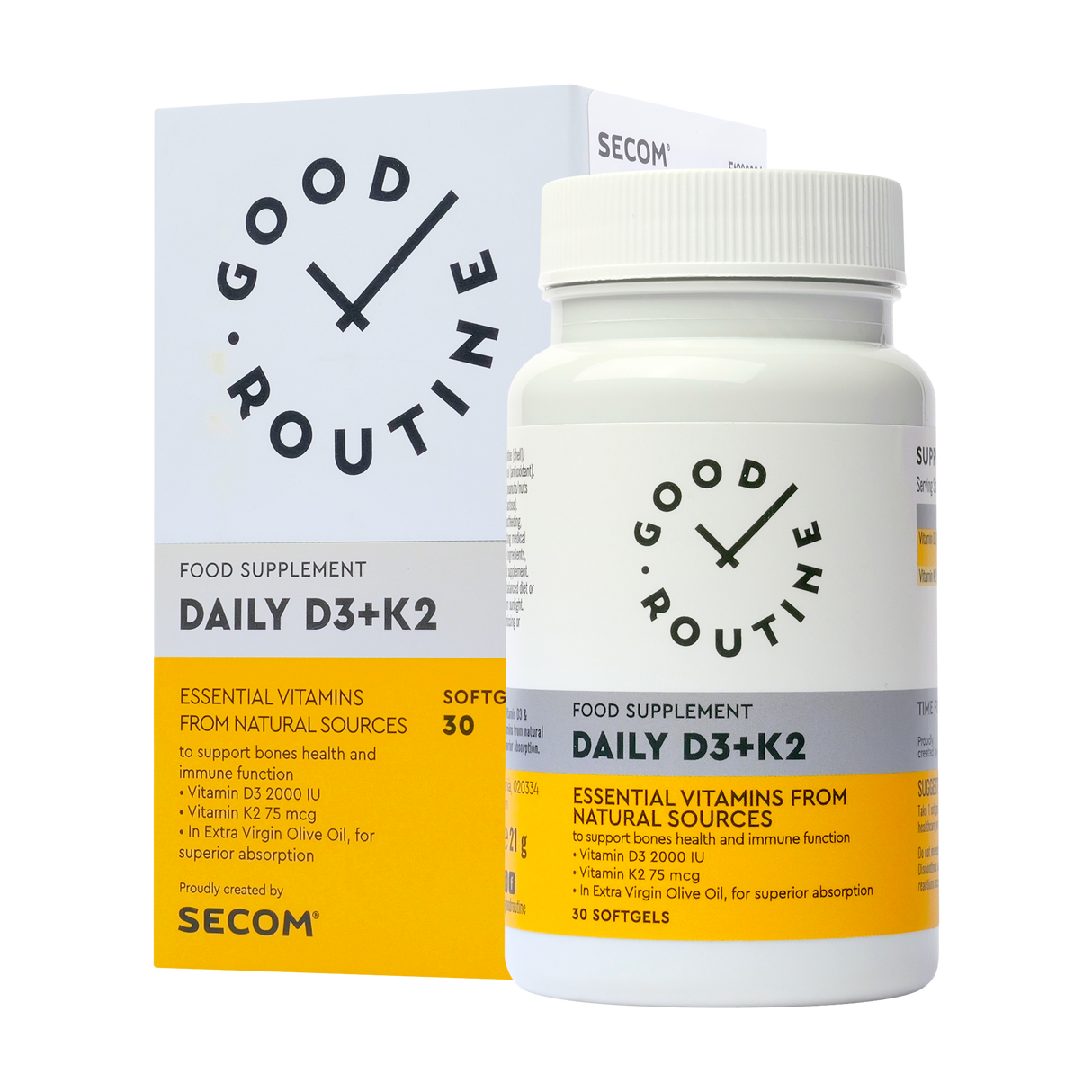 Daily D3+K2 30 capsule