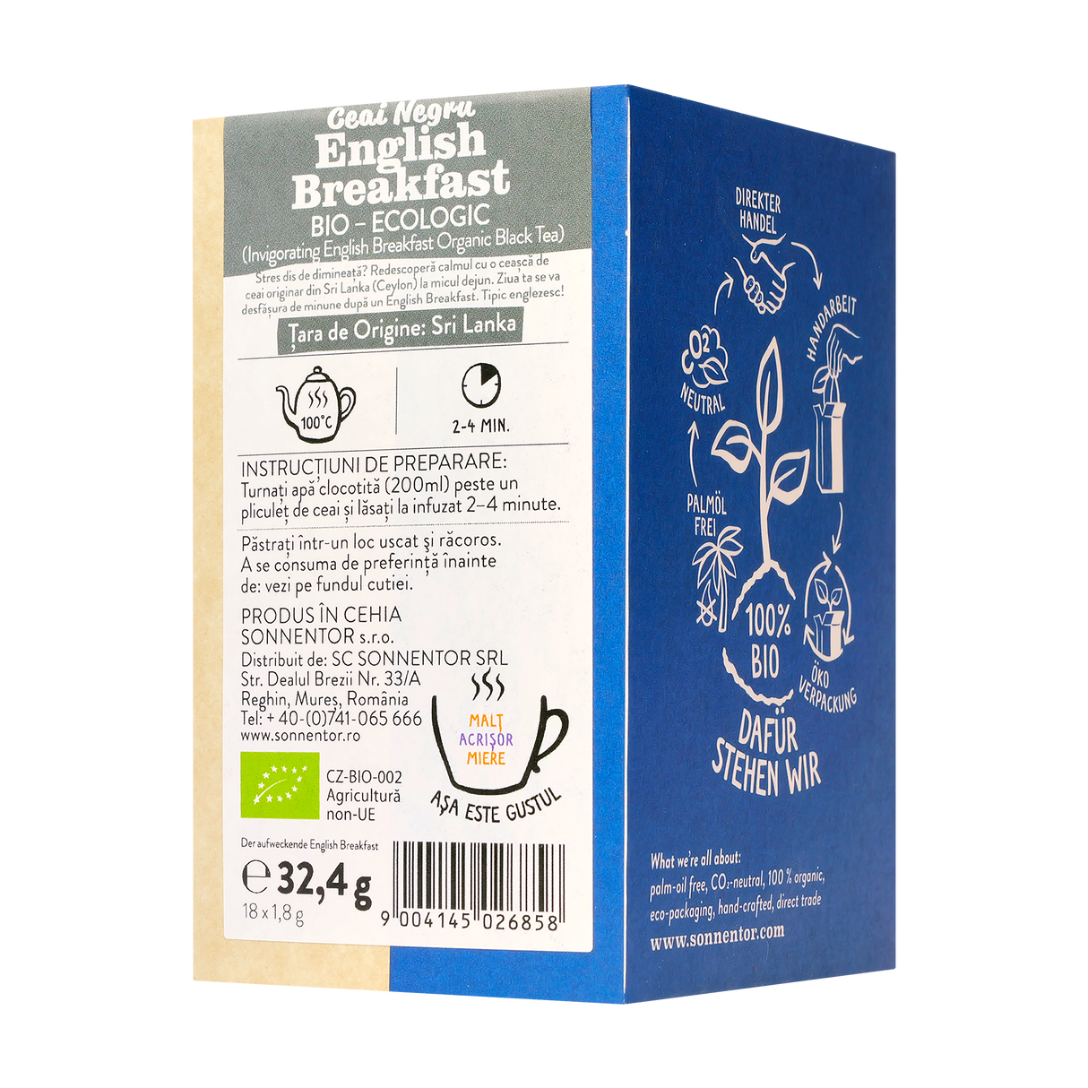 Ceai negru english breakfast 18 plicuri