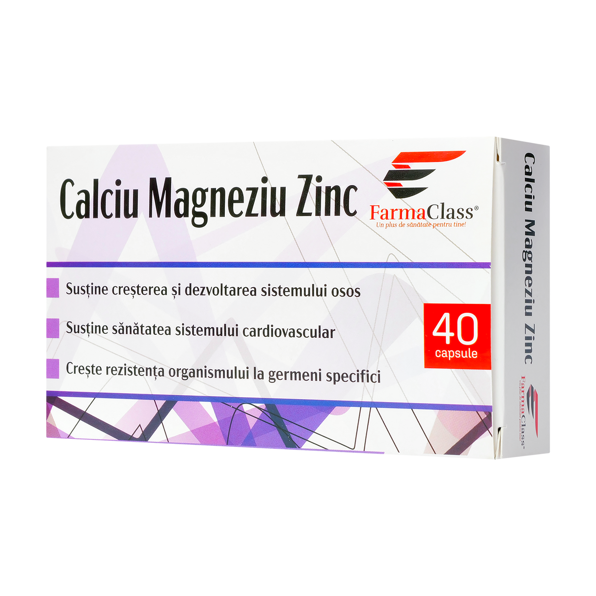 Calciu magneziu zinc 40 capsule