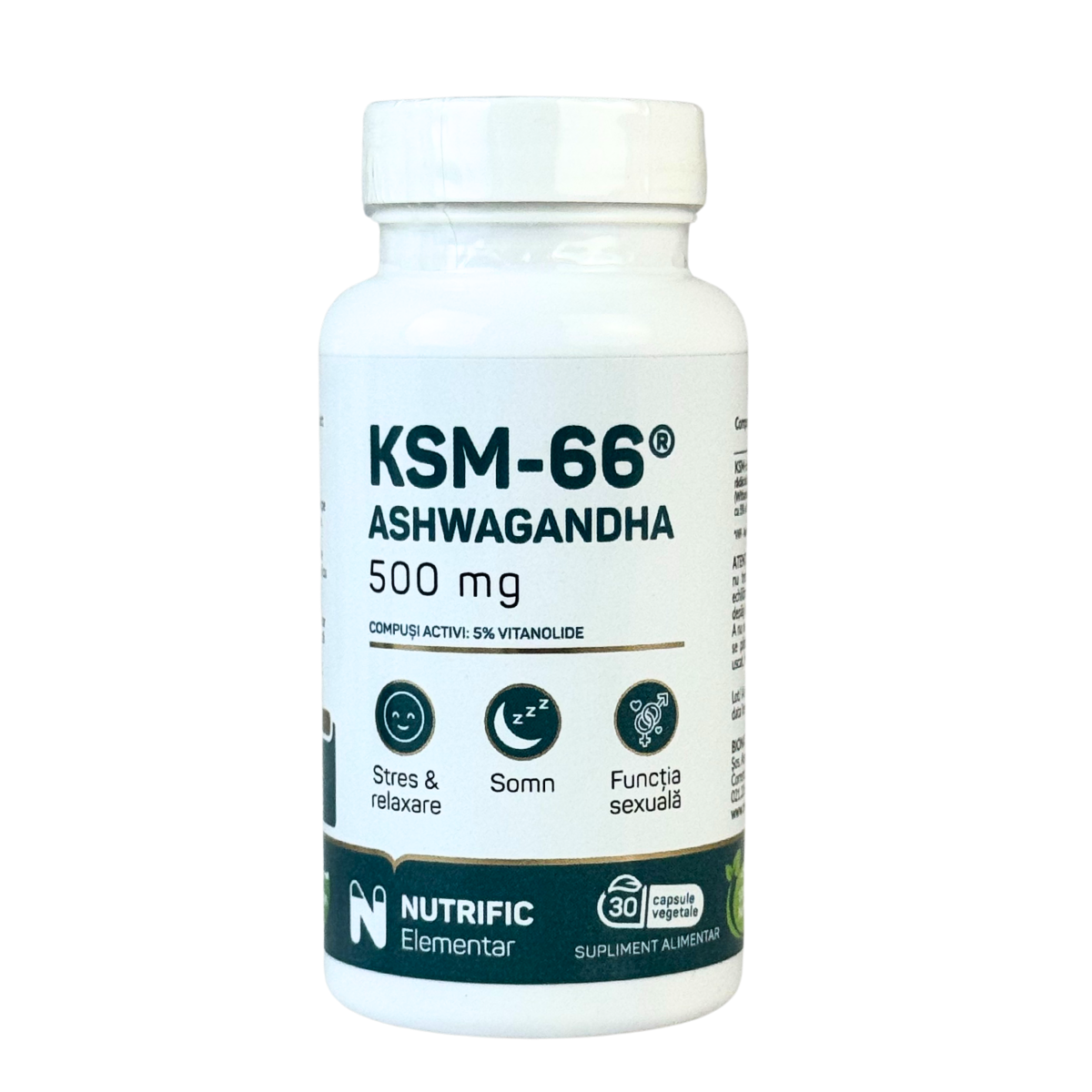 Ashwagandha KSM 500mg 30 capsule vegetale