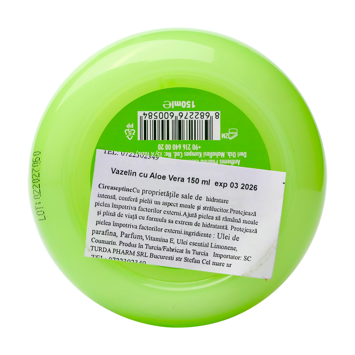 Vaselina cosmetica cu aloe vera 150 g