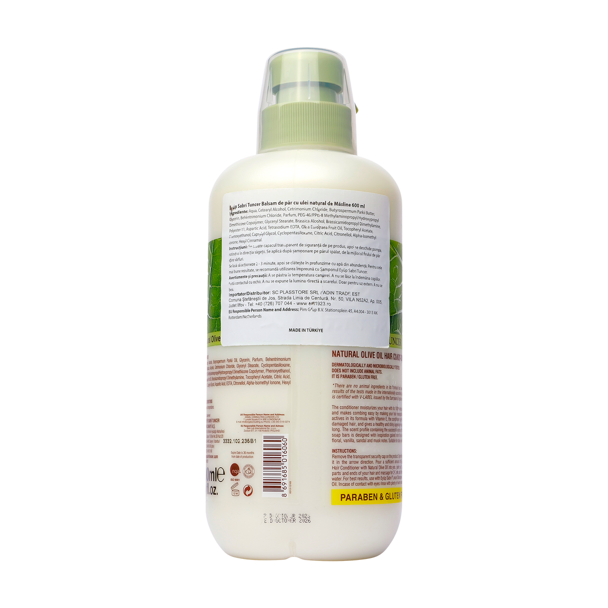 Balsam de par cu Ulei de Masline 600 ml