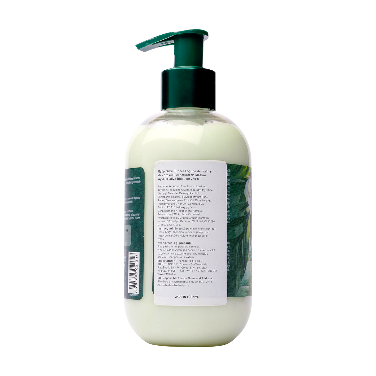 Lotiune de maini si corp cu Ulei de Masline Ayvalik Blossom 280 ml