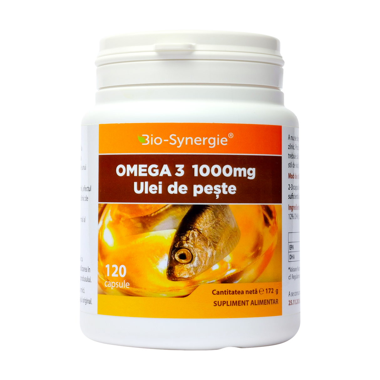 Omega 3 ulei de peste 1000mg 120 capsule