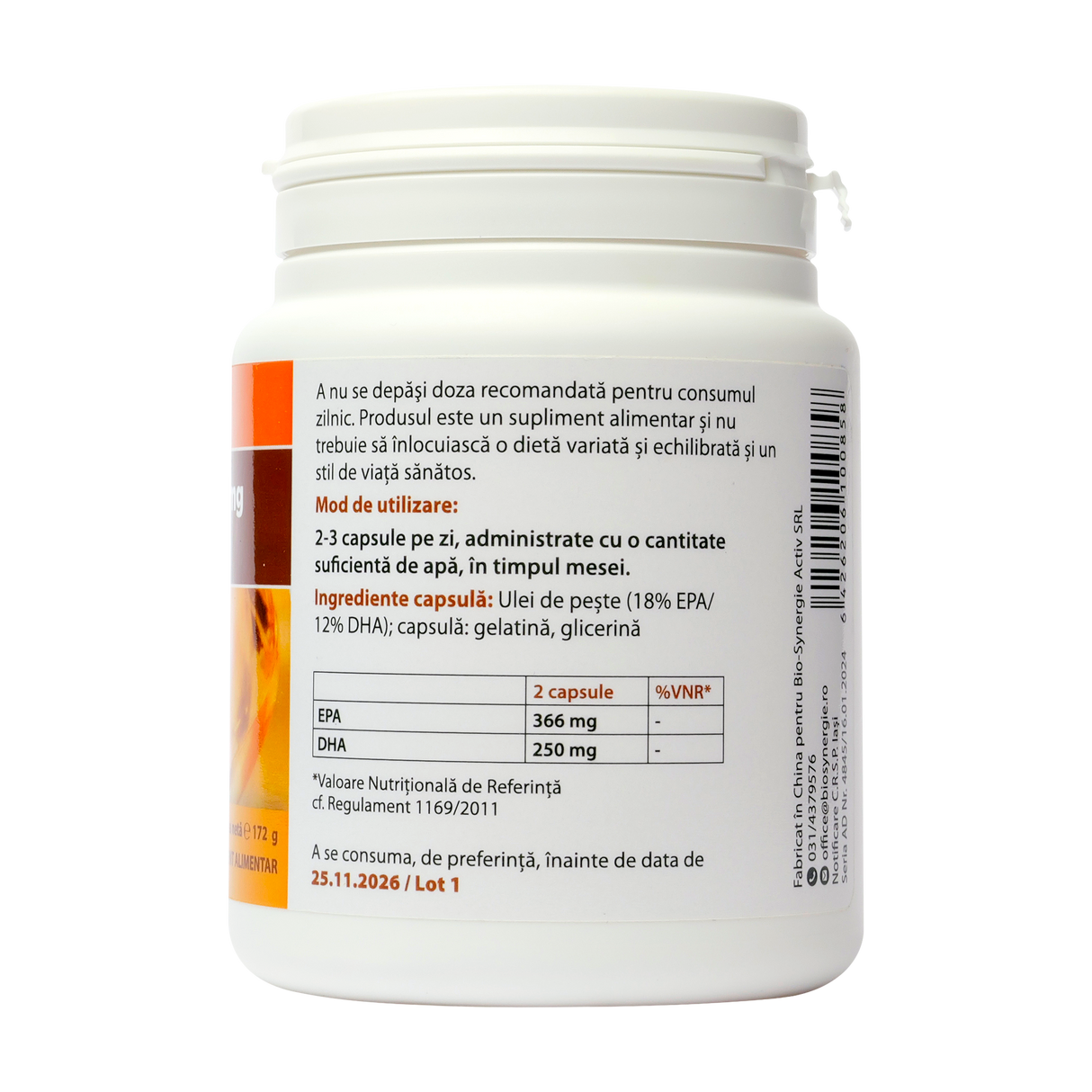 Omega 3 ulei de peste 1000mg 120 capsule