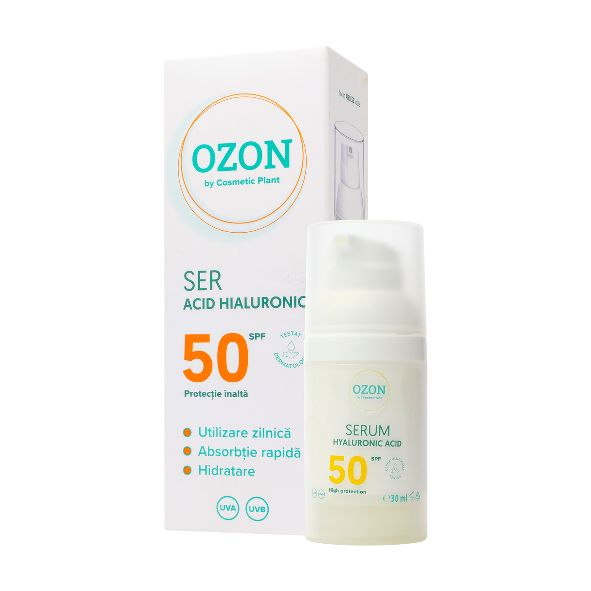 Ser acid hialuronic Ozon SPF 50 30 ml