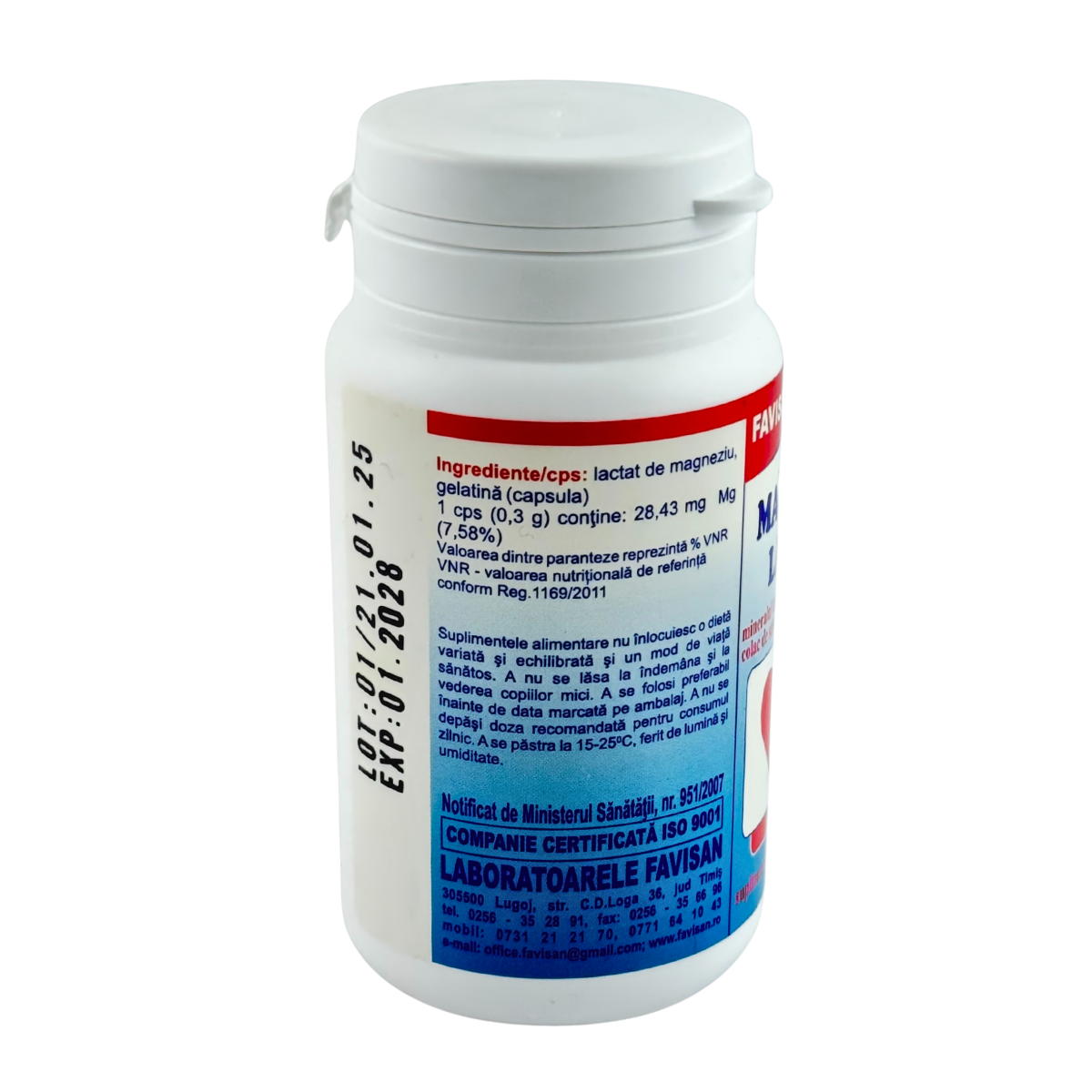 Magneziu lactat 70 capsule