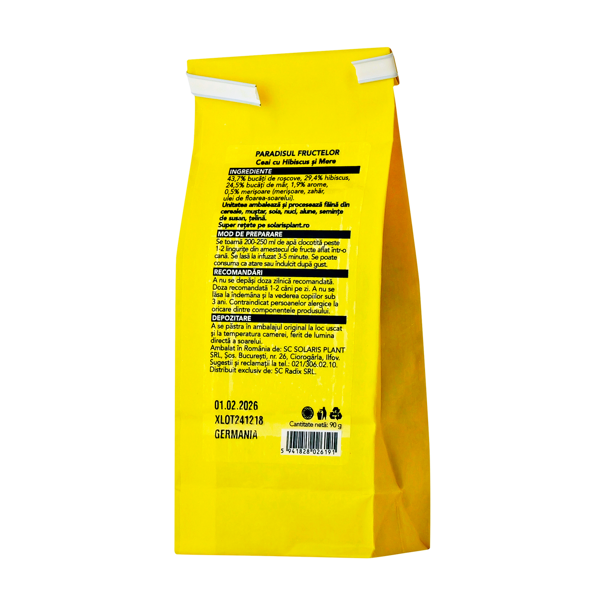 Ceai cu hibiscus si mere 90 g