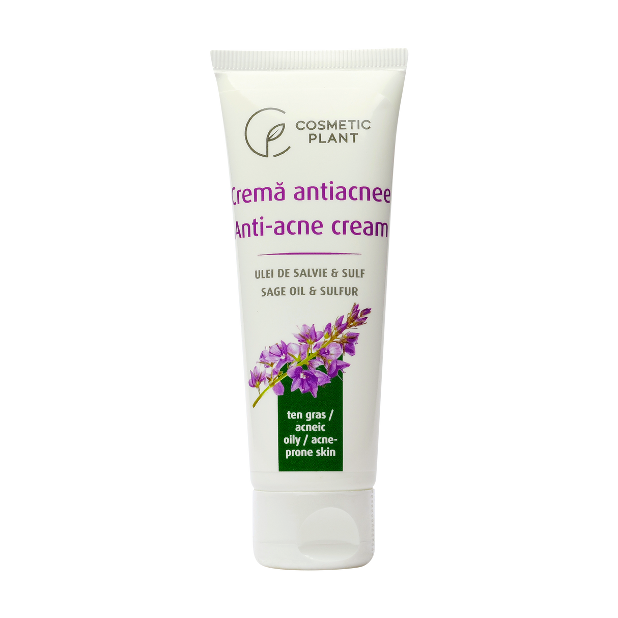 Crema antiacnee cu ulei de salvie si sulf 50 ml