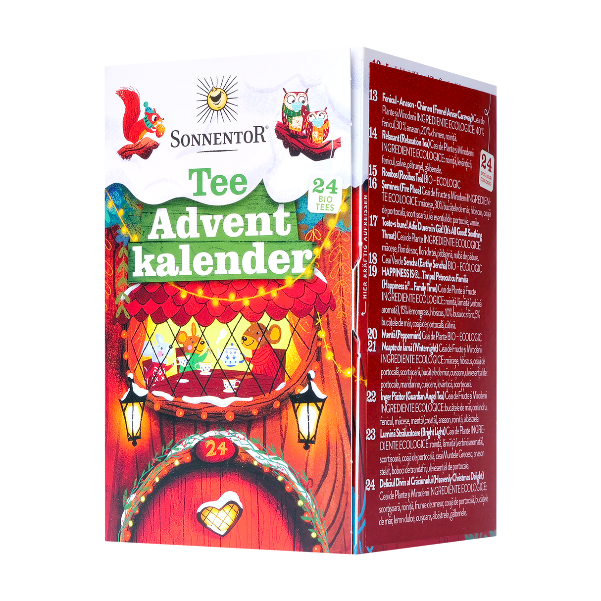 Ceai calendar de Craciun 18 plicuri