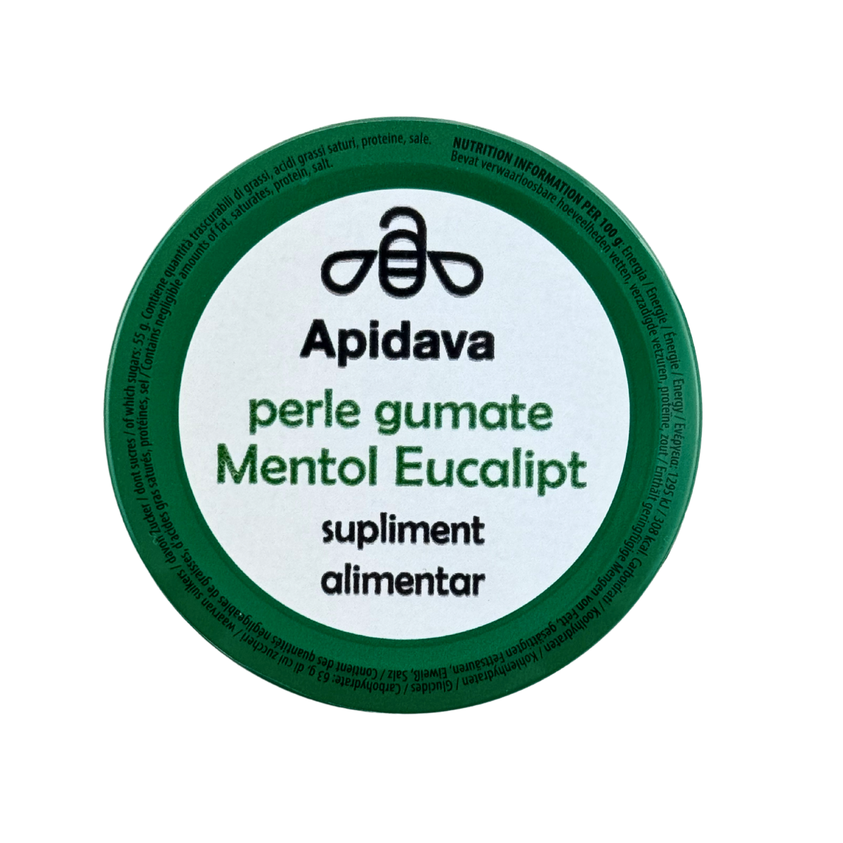 Pastile gumate cu mentol si eucalipt 50 g
