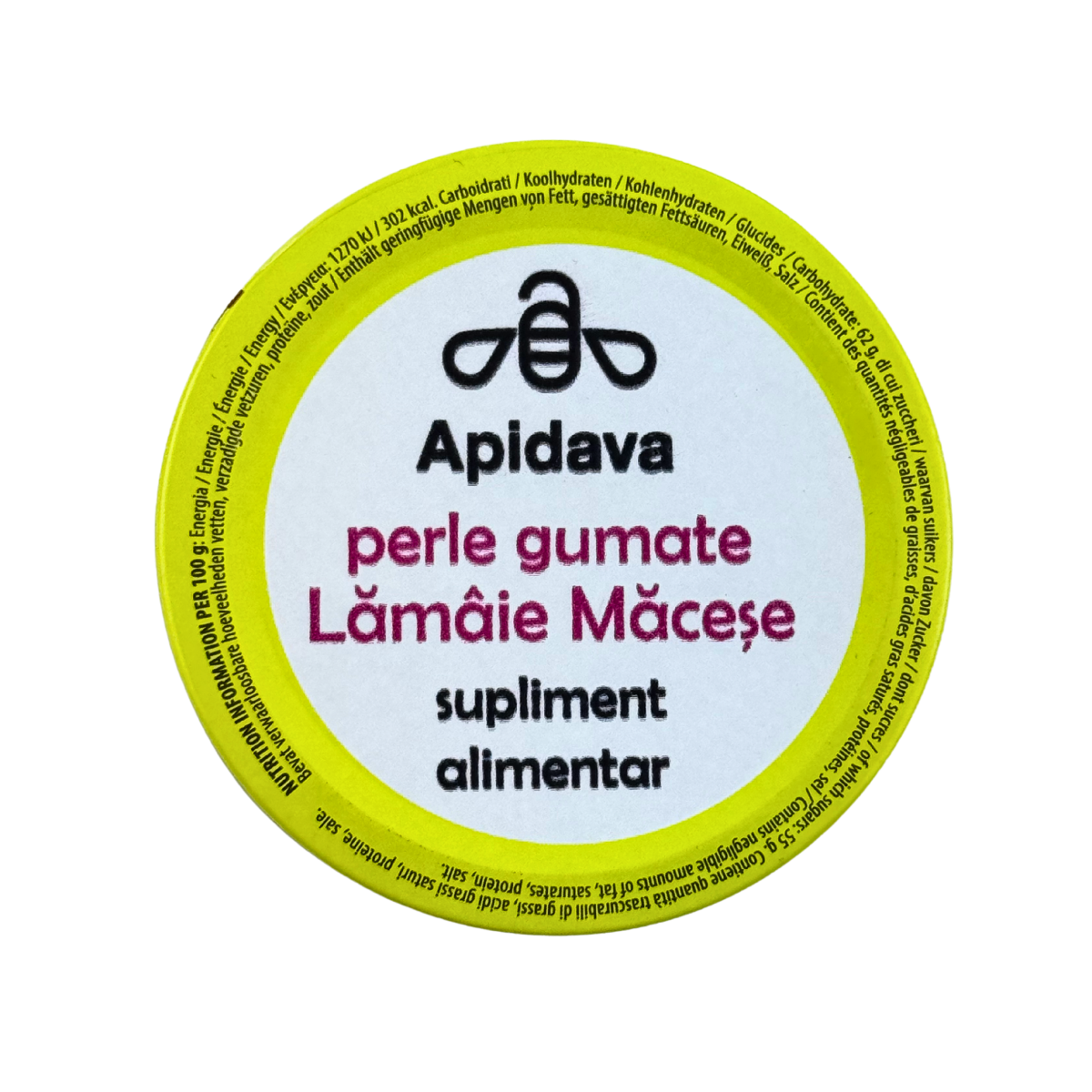 Pastile gumate cu lamaie si macese 50 g