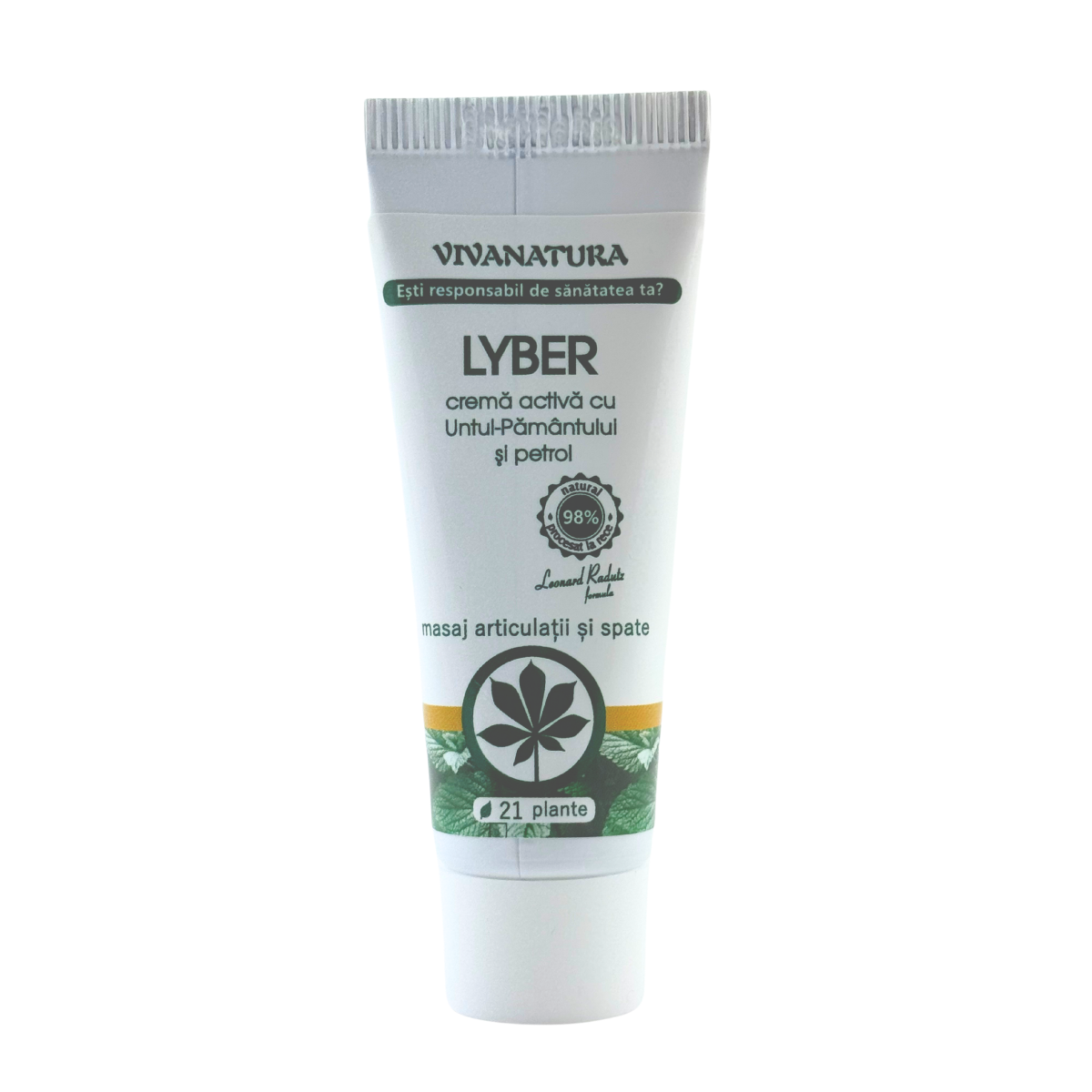 Lyber - Crema Activa Antireumatica cu Untul Pamantului si Petrol 20 ml